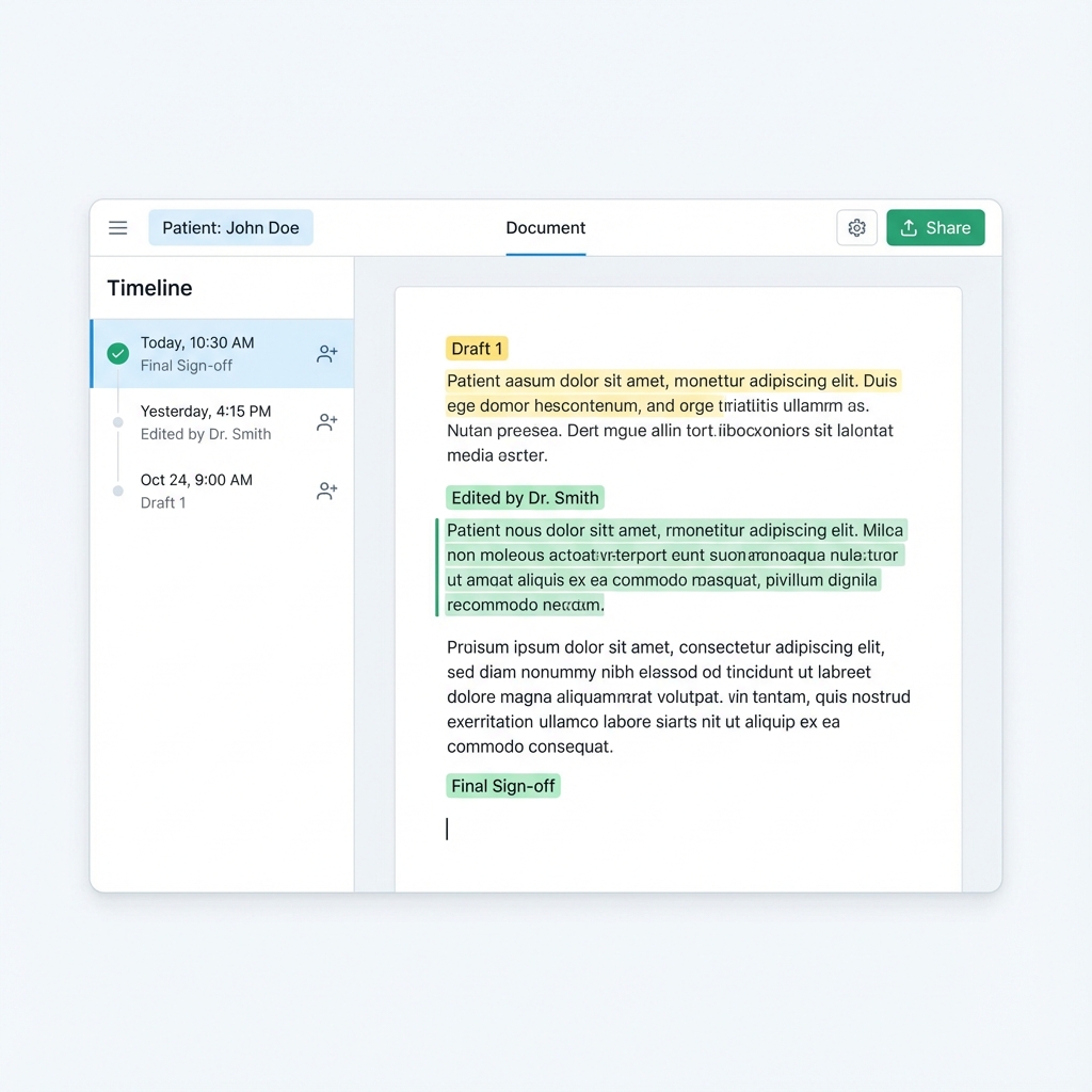 Version History Interface